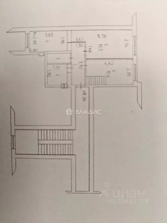 2-к кв. Пензенская область, с. Бессоновка ул. Центральная, 2К/1 (63.3 ... - Фото 1
