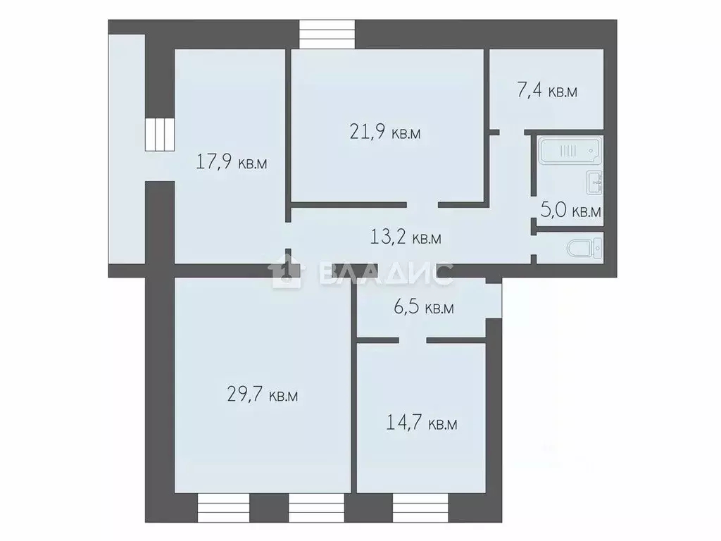 3-к кв. Рязанская область, Рязань ул. Горького, 27 (124.4 м) - Фото 2