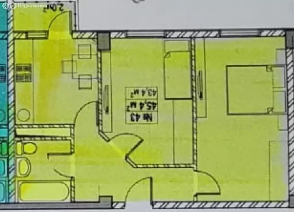 2-комнатная квартира: Сочи, микрорайон Мацестинская Долина, ... - Фото 1