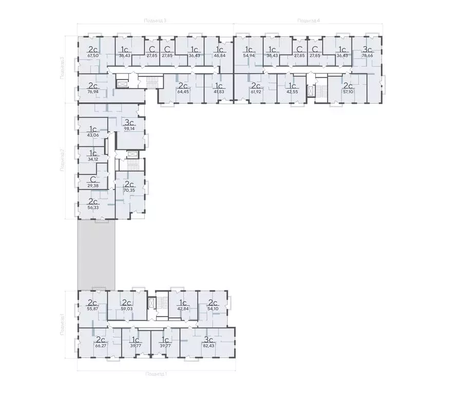 2-комнатная квартира: Тюмень, улица Геннадия Райкова, 21 (61.92 м) - Фото 2