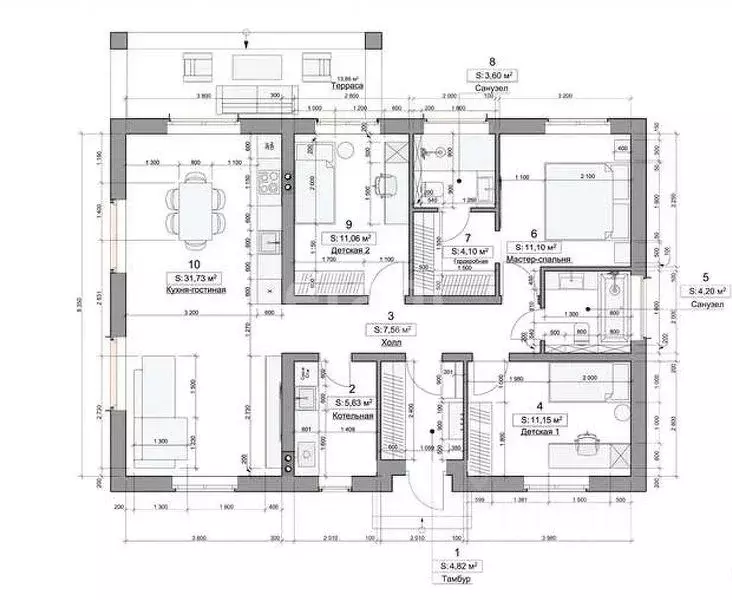 Дом в Курская область, Курский район, Моковский сельсовет, д. 1-я ... - Фото 2