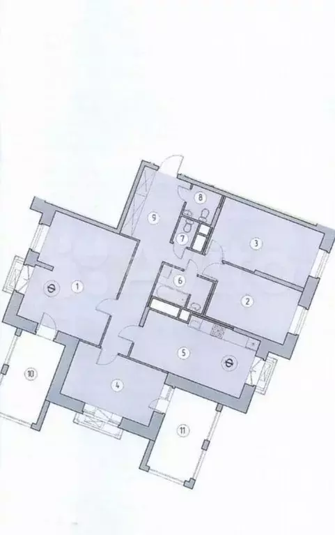 4-к. квартира, 122,4 м, 4/12 эт. - Фото 0