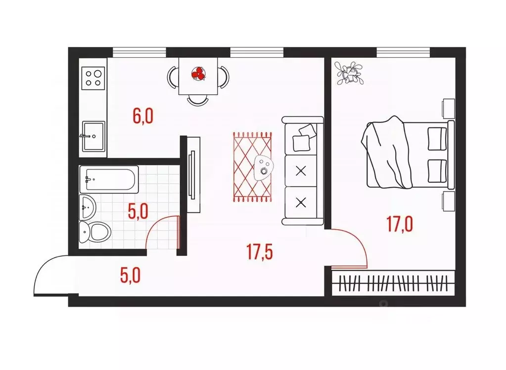 2-к кв. Челябинская область, Челябинск ул. 1-й Участок Мелькомбината ... - Фото 2