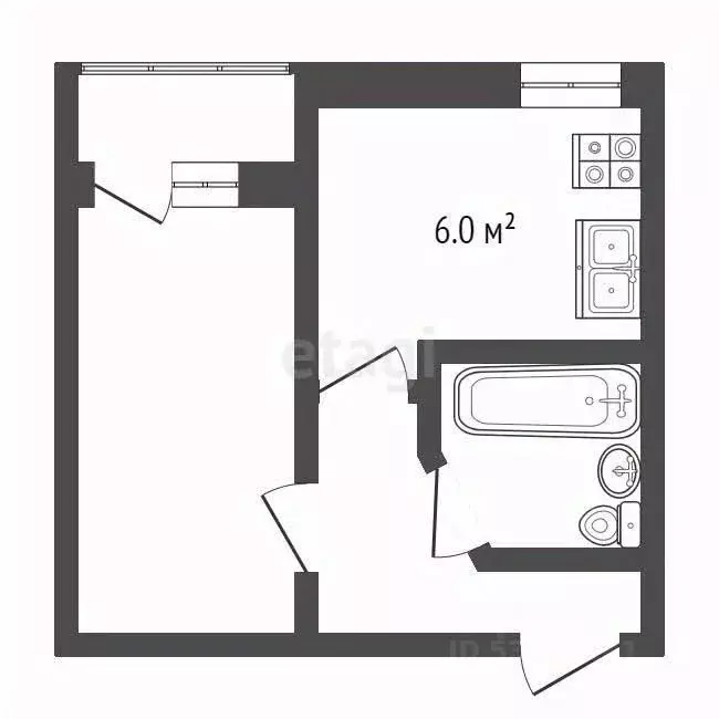 1-к кв. Ростовская область, Таганрог ул. Чехова, 269 (32.3 м) - Фото 2