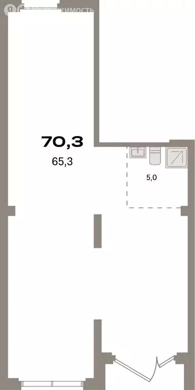 Помещение свободного назначения (70.3 м) - Фото 1