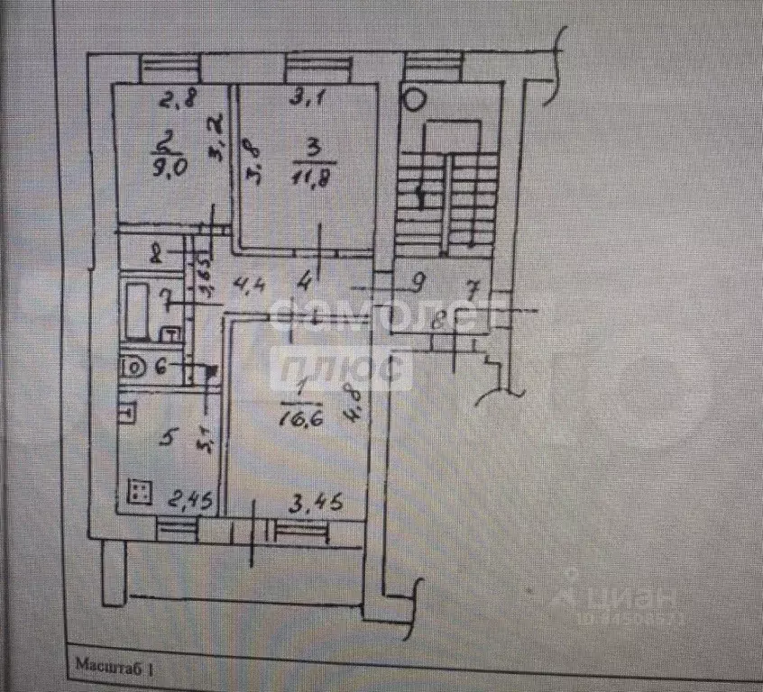 3-к кв. Калужская область, Калуга ул. Суворова, 183 (58.5 м) - Фото 2