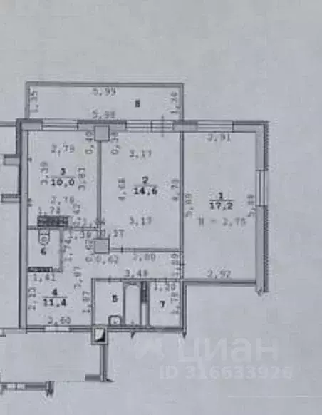 2-к кв. Свердловская область, Екатеринбург ул. Техническая, 154 (60.8 ... - Фото 2