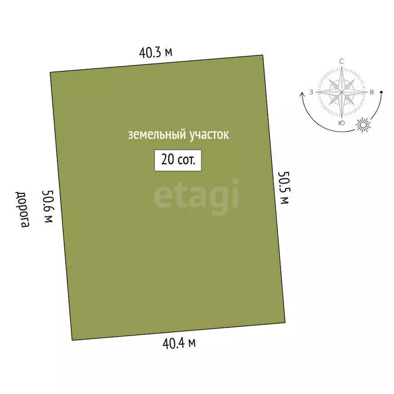 Участок в Тюменская область, Нижнетавдинский муниципальный округ, СТ ... - Фото 1