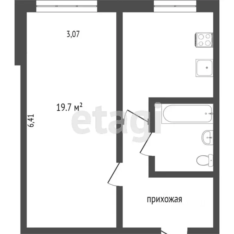 1-к кв. Ханты-Мансийский АО, Сургут ул. 30 лет Победы, 37/1 (35.5 м) - Фото 1