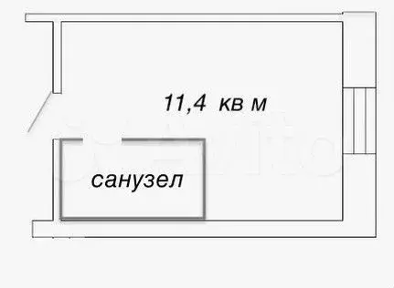 Квартира-студия, 11,4 м, 1/8 эт. - Фото 0