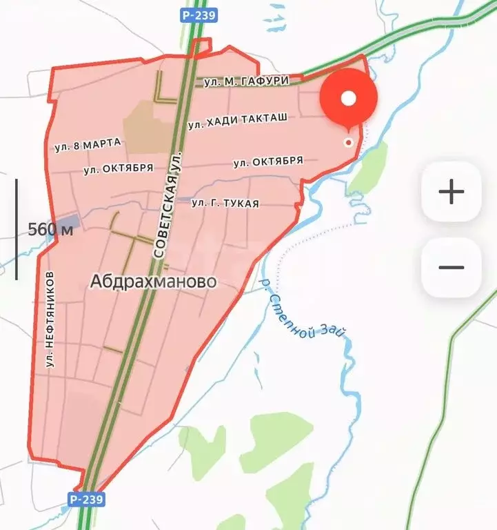 Участок в село Абдрахманово, улица Э. Мукминовой (14 м) - Фото 1