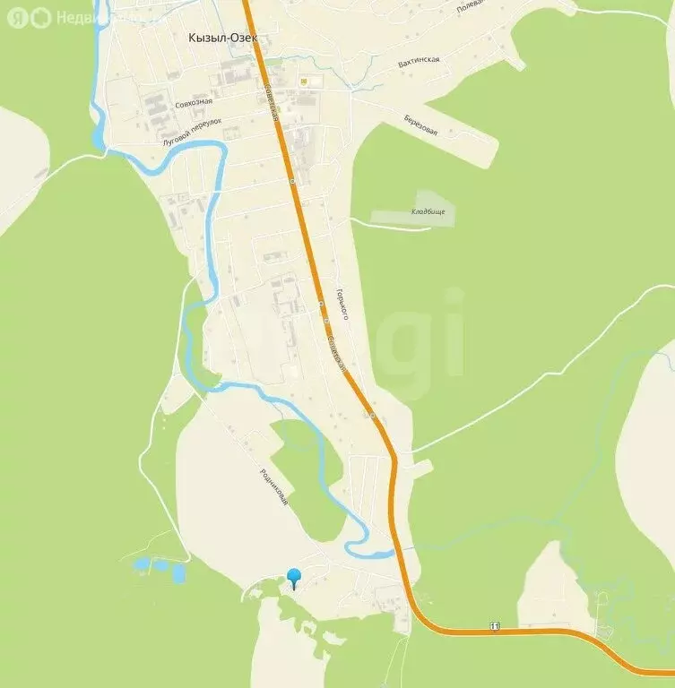 Дом в село Кызыл-Озек, Хвойная улица (110 м) - Фото 1