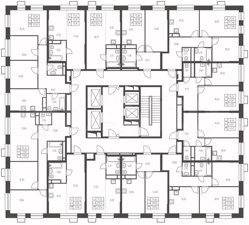 Квартира-студия, 31,1 м, 16/25 эт. - Фото 1