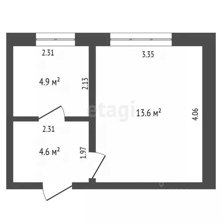 Комната Крым, Саки ул. Строительная (23.1 м) - Фото 0