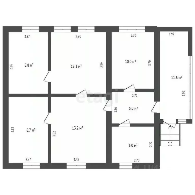 Дом в Крым, Красногвардейский район, Октябрьское пгт ул. Тельмана (88 ... - Фото 2