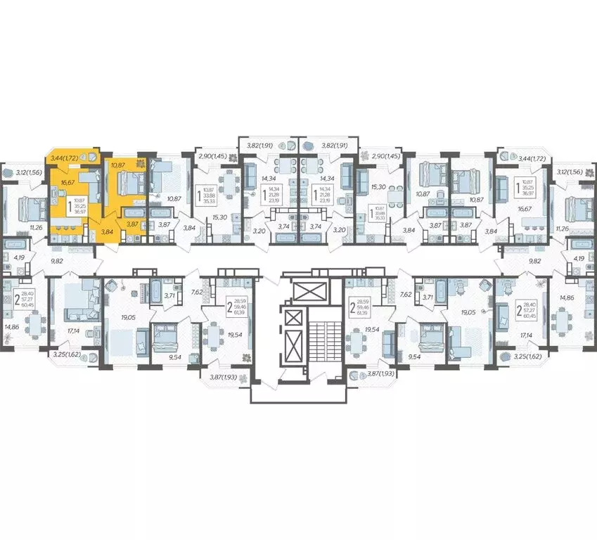 1-комнатная квартира: Краснодар, Уральская улица, 87/7 (36.97 м) - Фото 2