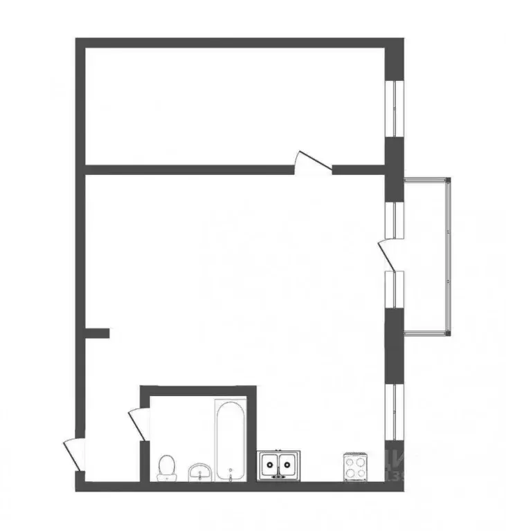 2-к кв. Тюменская область, Тюмень ул. Пермякова, 4 (46.0 м) - Фото 2