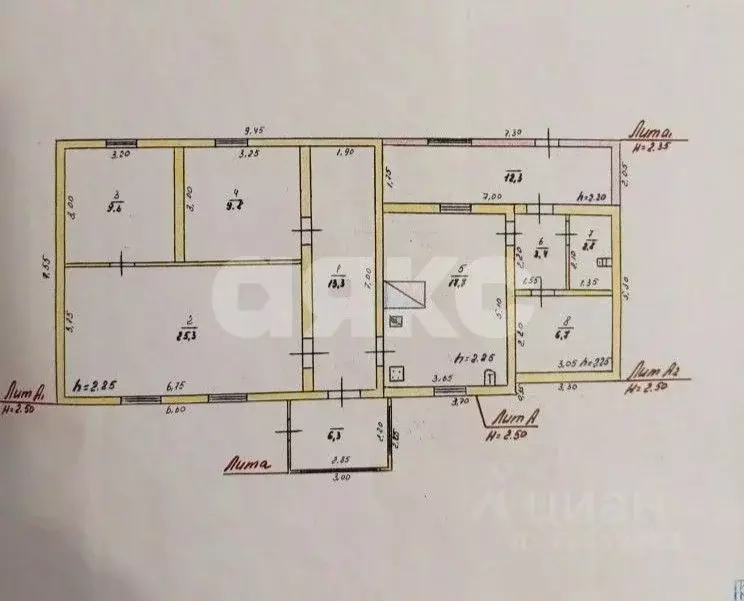 Дом в Липецкая область, Грязинский муниципальный округ, с. Кузовка ул. ... - Фото 2