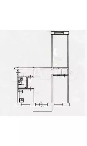 3-к. квартира, 59,6 м, 2/5 эт. - Фото 0