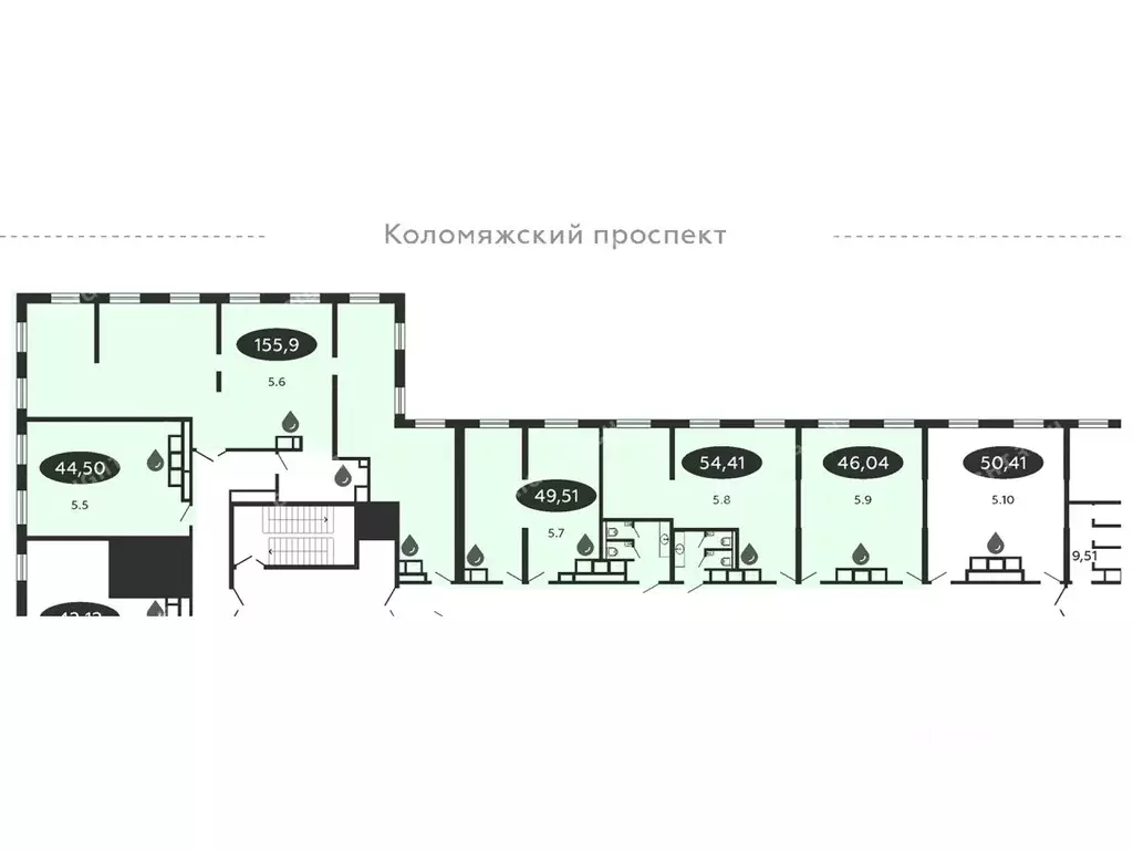 Офис в Санкт-Петербург Коломяжский просп., 19 (350 м) - Фото 2