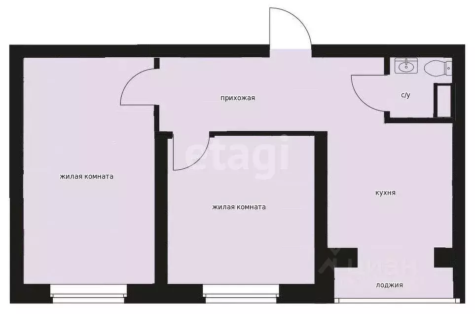 2-к кв. Оренбургская область, Оренбургский район, пос. Пригородный ... - Фото 2