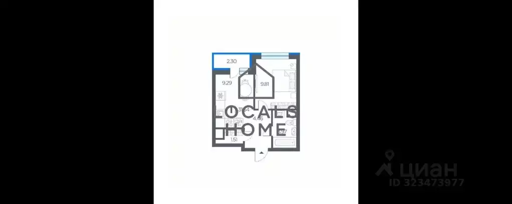 1-к кв. Рязанская область, Рязанский муниципальный округ, с. Дядьково ... - Фото 2