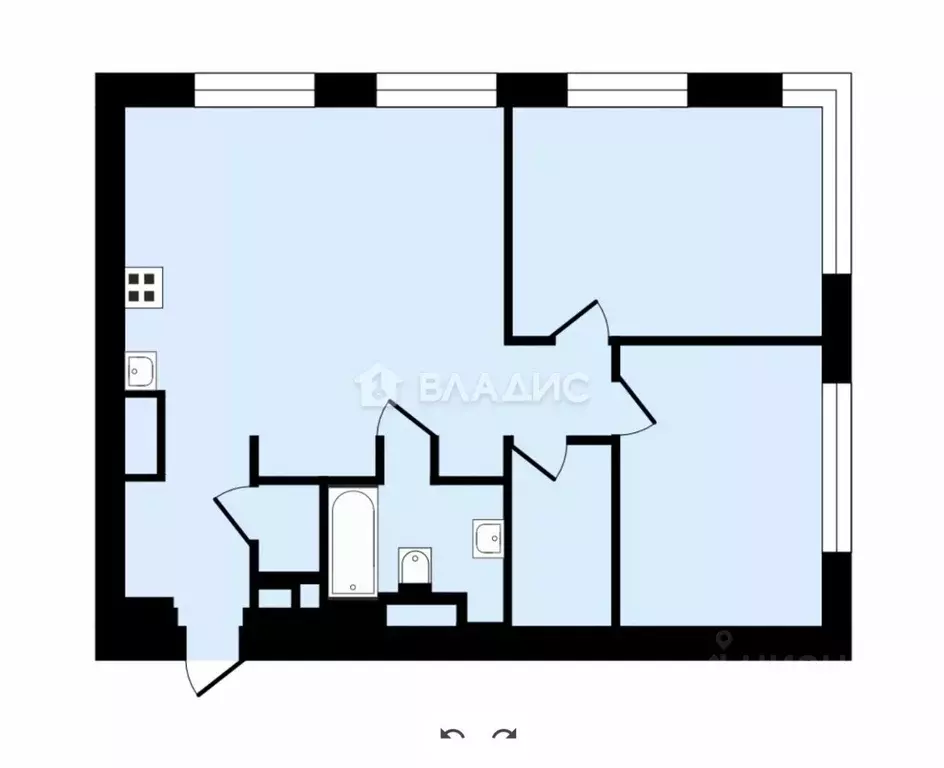 3-к кв. Москва Багратионовский проезд, 5Ак1 (79.4 м) - Фото 2