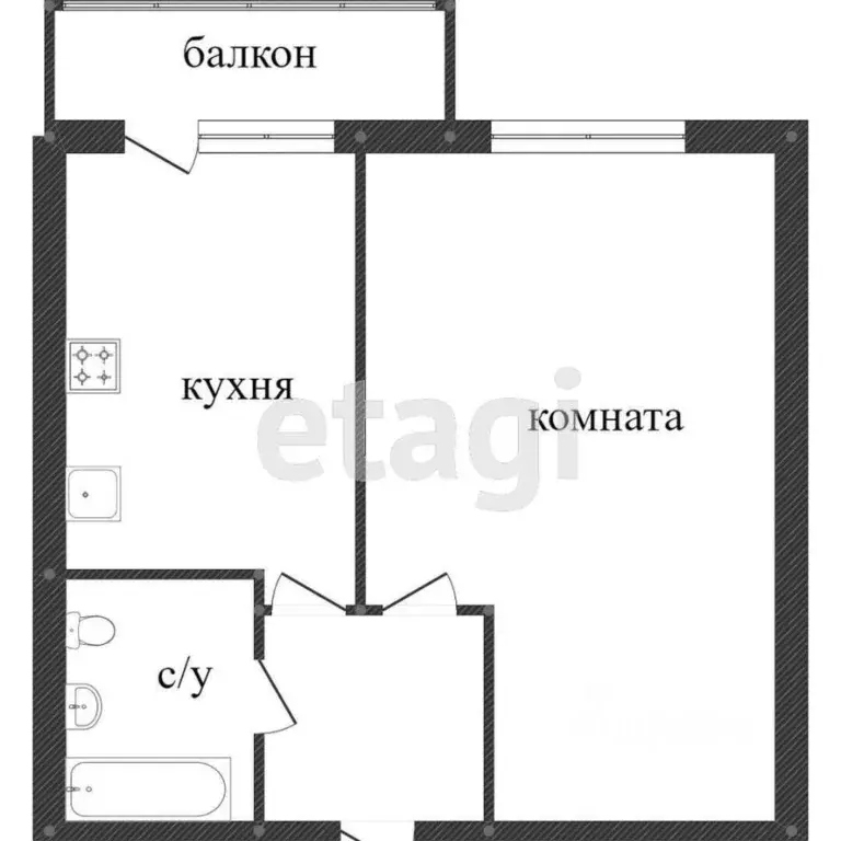 1-к кв. Ростовская область, Ростов-на-Дону Таганрогская ул., 132/3 ... - Фото 1