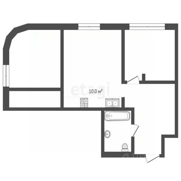 3-к кв. Кемеровская область, Кемерово ул. Дружбы, 28/2 (61.0 м) - Фото 1