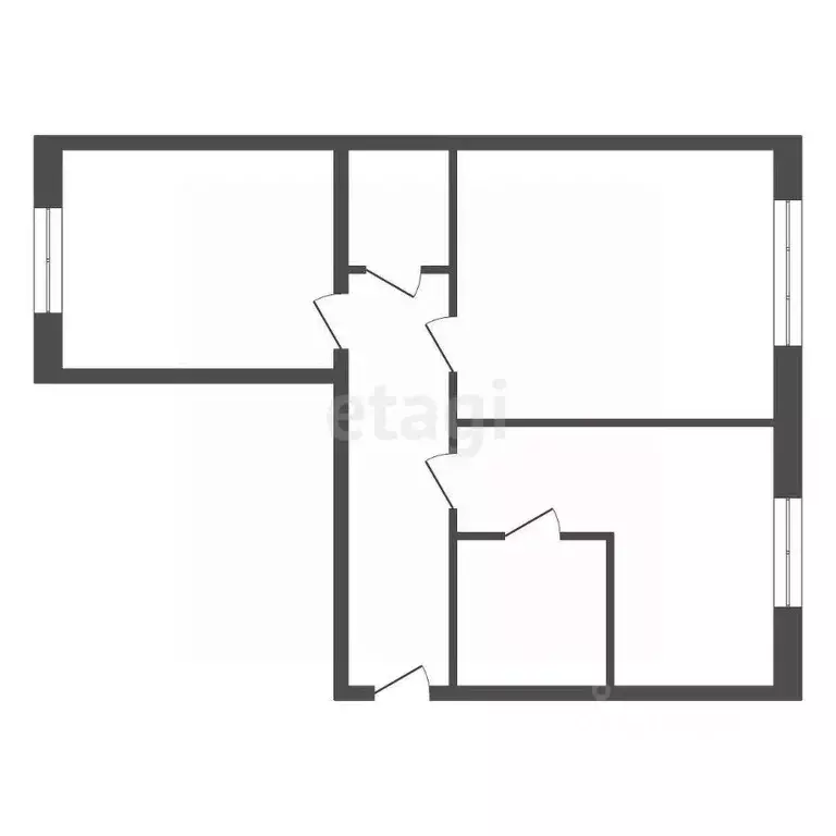 2-к кв. Красноярский край, Красноярск ул. Калинина, 80б (44.8 м) - Фото 2