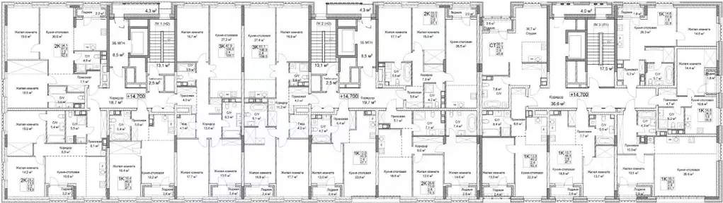 Студия Нижегородская область, Нижний Новгород Ильинская ул. (45.6 м) - Фото 2