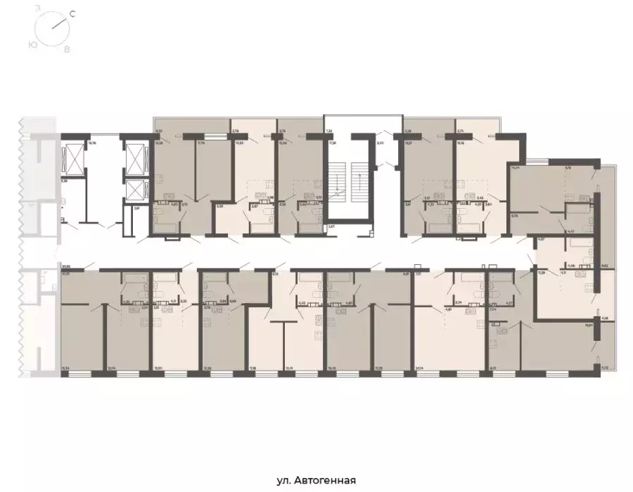 2-комнатная квартира: Новосибирск, Автогенная улица, 75 (45.37 м) - Фото 1