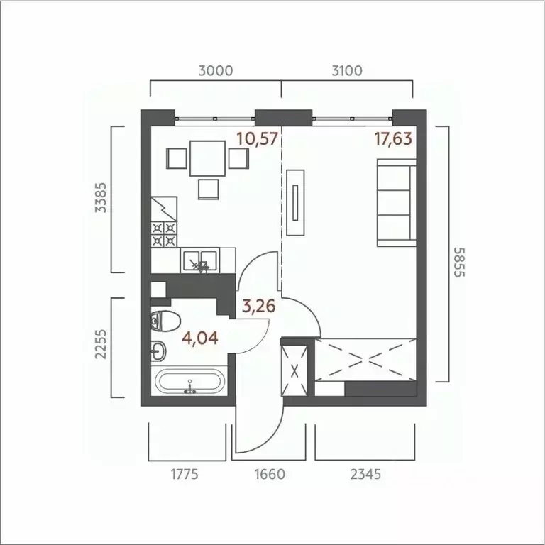 1-к кв. Иркутская область, Иркутск ул. 6-я Советская, 2 (35.5 м) - Фото 0