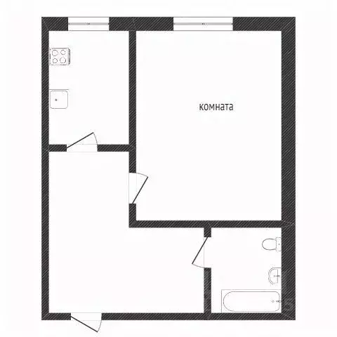 1-к кв. Бурятия, Улан-Удэ Тобольская ул., 45 (31.9 м) - Фото 0