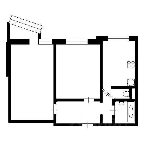2-к кв. Москва Рождественская ул., 23/33 (53.9 м) - Фото 1