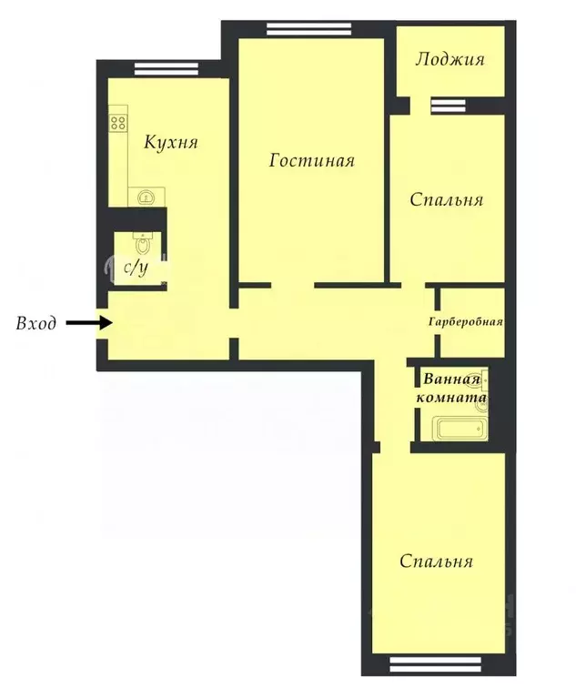 3-к кв. Московская область, Красногорск бул. Ильинский, 7 (94.0 м) - Фото 2