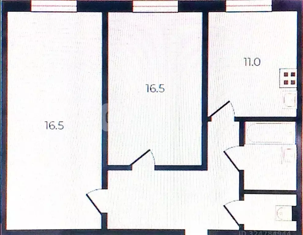 2-к кв. Санкт-Петербург просп. Большевиков, 9К1 (55.8 м) - Фото 2