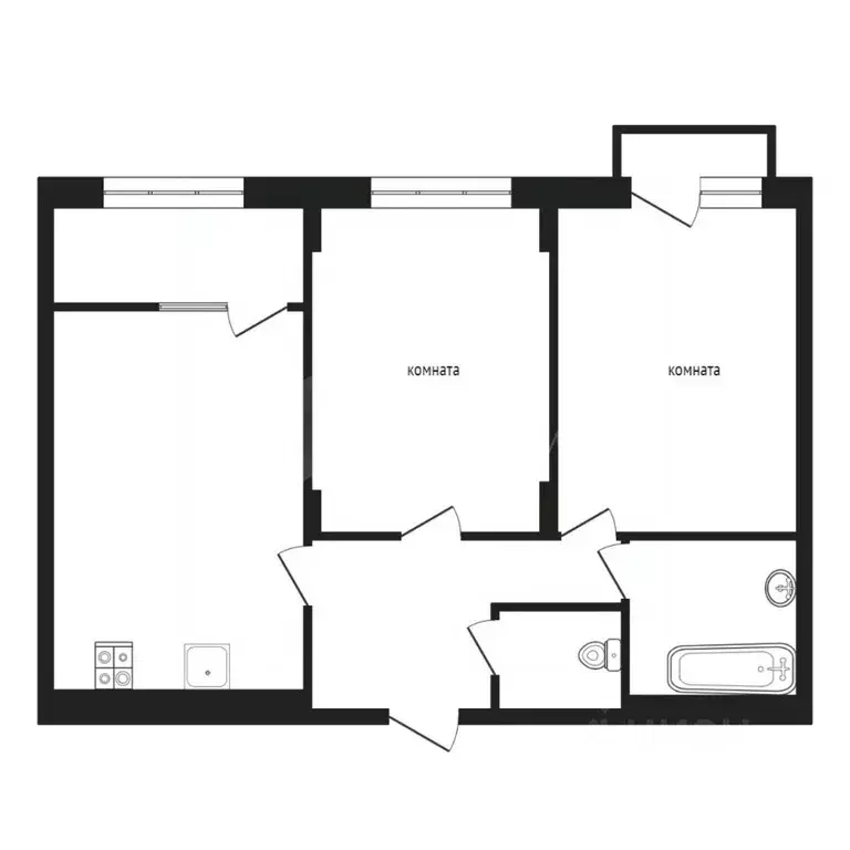 2-к кв. Тюменская область, Тюменский муниципальный округ, д. Дударева ... - Фото 2