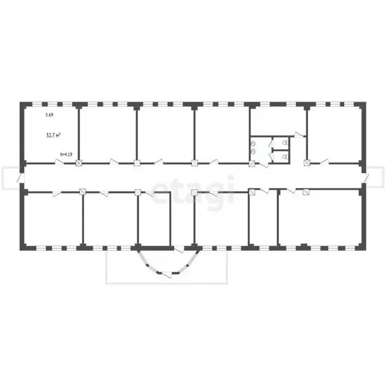 Офис в Ямало-Ненецкий АО, Муравленко ул. Губкина, 52А (540 м) - Фото 1