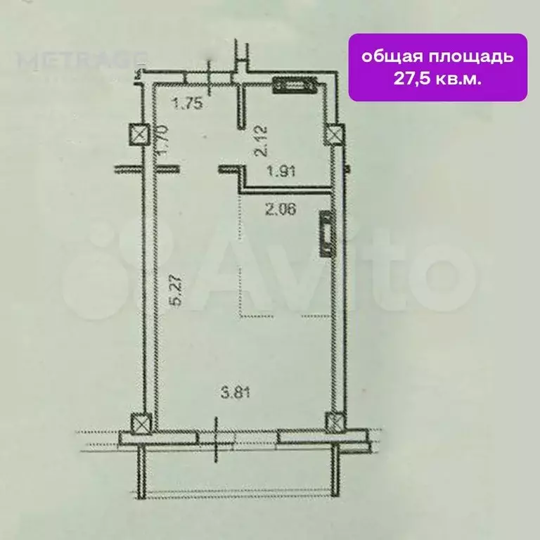 1-к. квартира, 27,5 м, 8/21 эт. - Фото 0