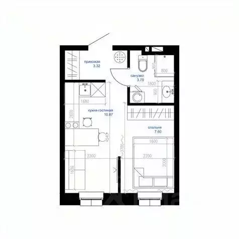 Студия Приморский край, Владивосток Сердце квартала жилой комплекс ... - Фото 1