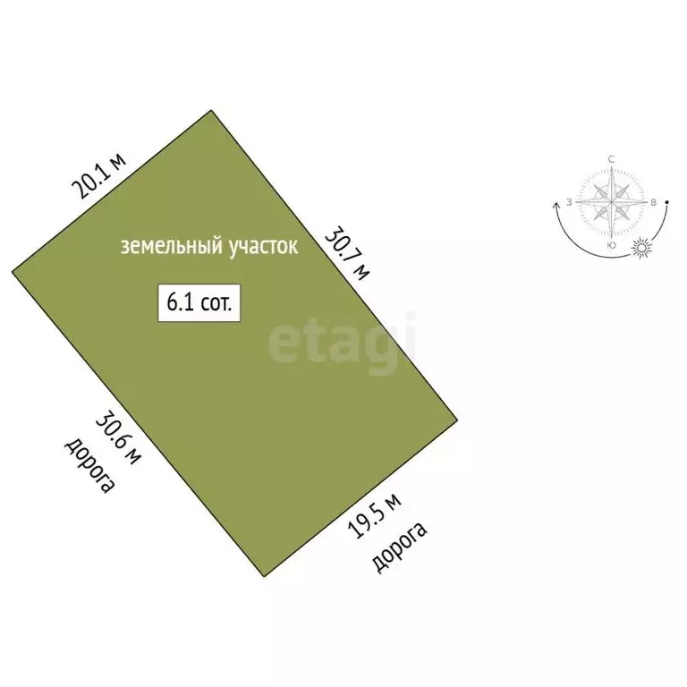 Участок в Марий Эл, Волжск Луговое-2 СНТ, 129 (6.0 сот.) - Фото 1