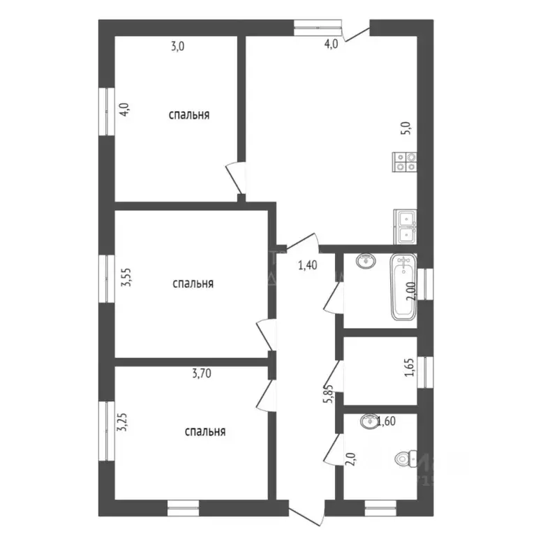 Коттедж в Тюменская область, Тюмень Парфеново мкр,  (75 м) - Фото 1