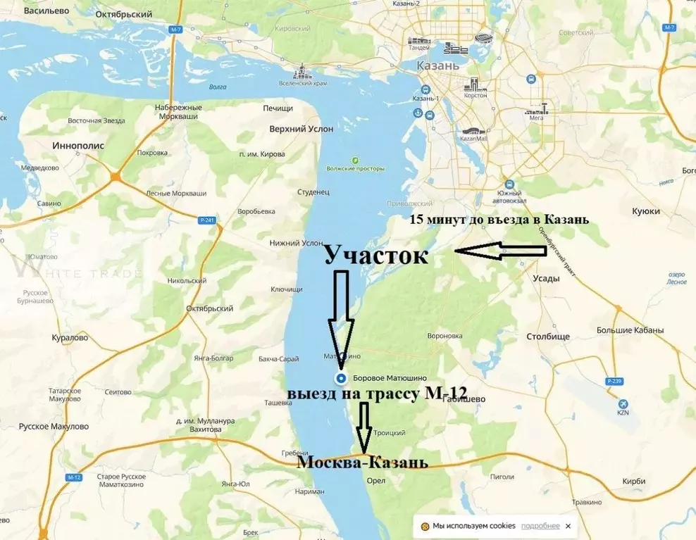 Участок в Татарстан, Лаишевский район, д. Матюшино ул. Садовая (5.3 ... - Фото 1