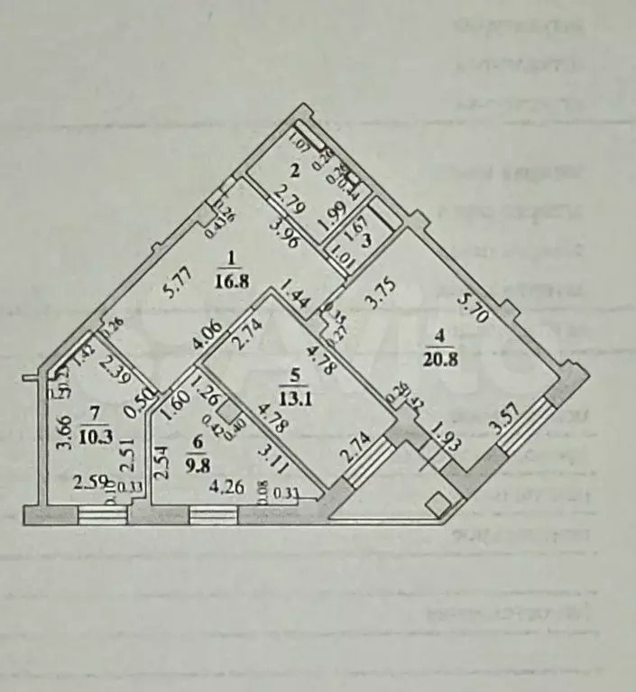 3-к. квартира, 77 м, 14/17 эт. - Фото 0
