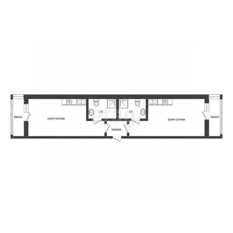 2-к кв. Иркутская область, Иркутск Дальневосточная ул., 29/1 (49.3 м) - Фото 2