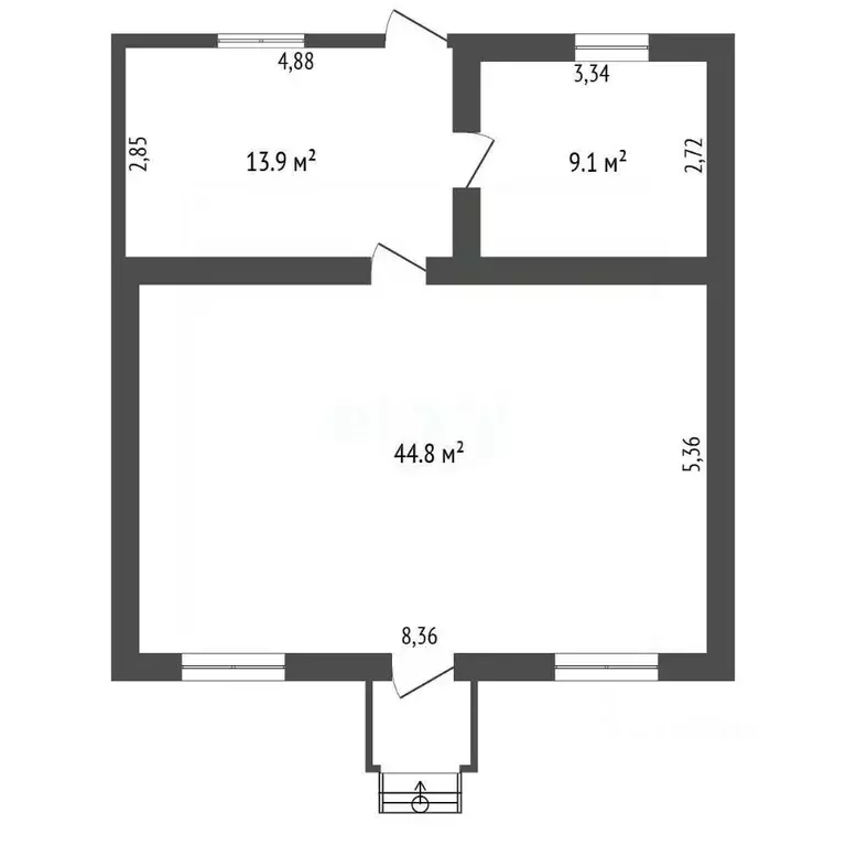 Дом в Амурская область, с. Тамбовка ул. Северная, 116 (74 м) - Фото 1