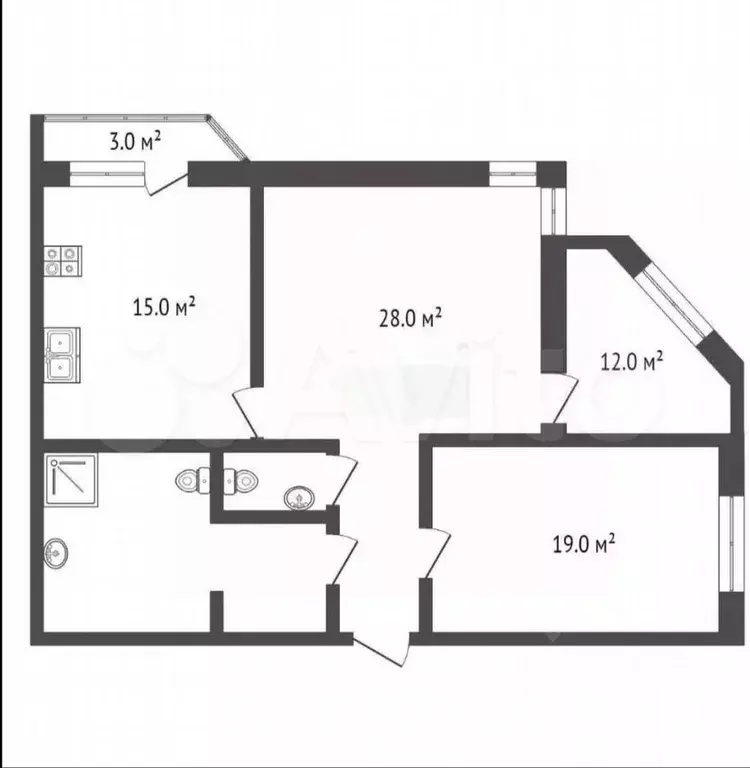 3-к. квартира, 93 м, 6/10 эт. - Фото 0