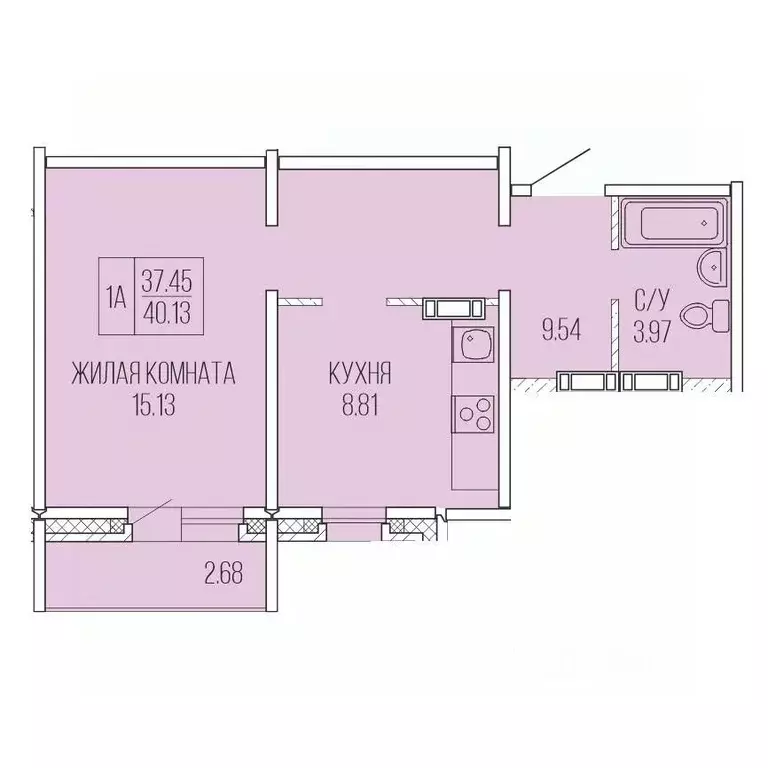 1-к кв. Архангельская область, Архангельск Карпогорская ул., 38 (40.13 ... - Фото 0