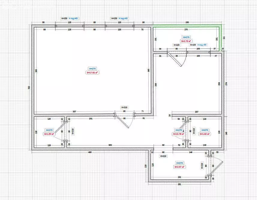 2-комнатная квартира: Кострома, 7-й Окружной проезд, 6 (74.3 м) - Фото 1